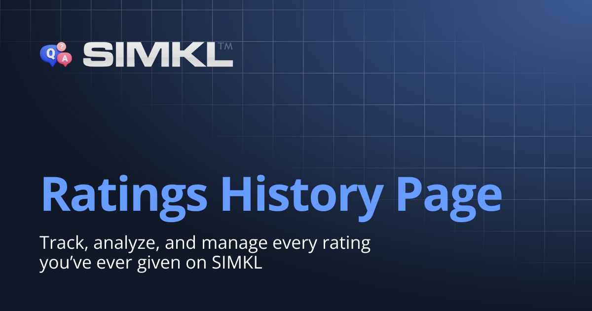 Ratings History Page | How to use Simkl